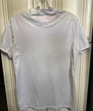 Ever Youth 224 Crew Neck Short Sleeve Graphic Compression T-Shirt White Small